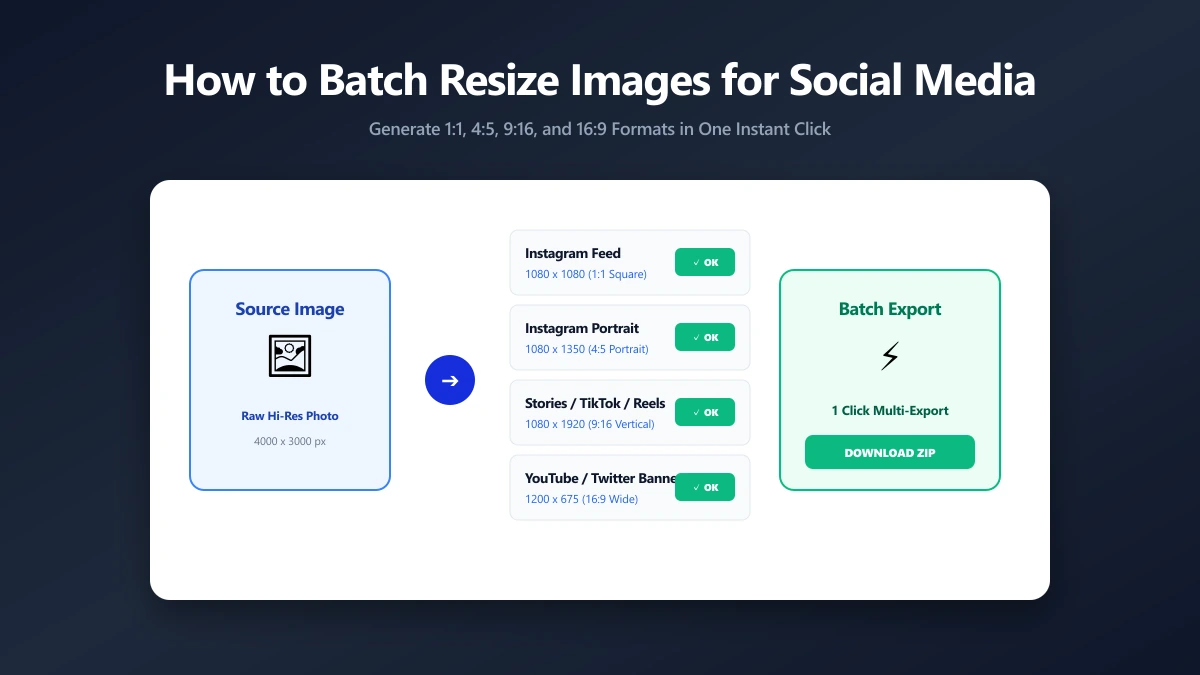 How to Batch Resize Images for Social Media Quickly | ImagePDF.Tools