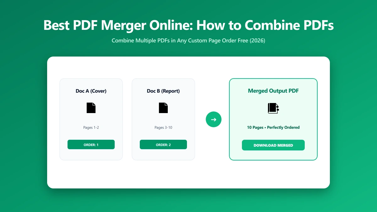 Best PDF Merger Online: How to Combine PDFs for Free in 2026 | ImagePDF.Tools