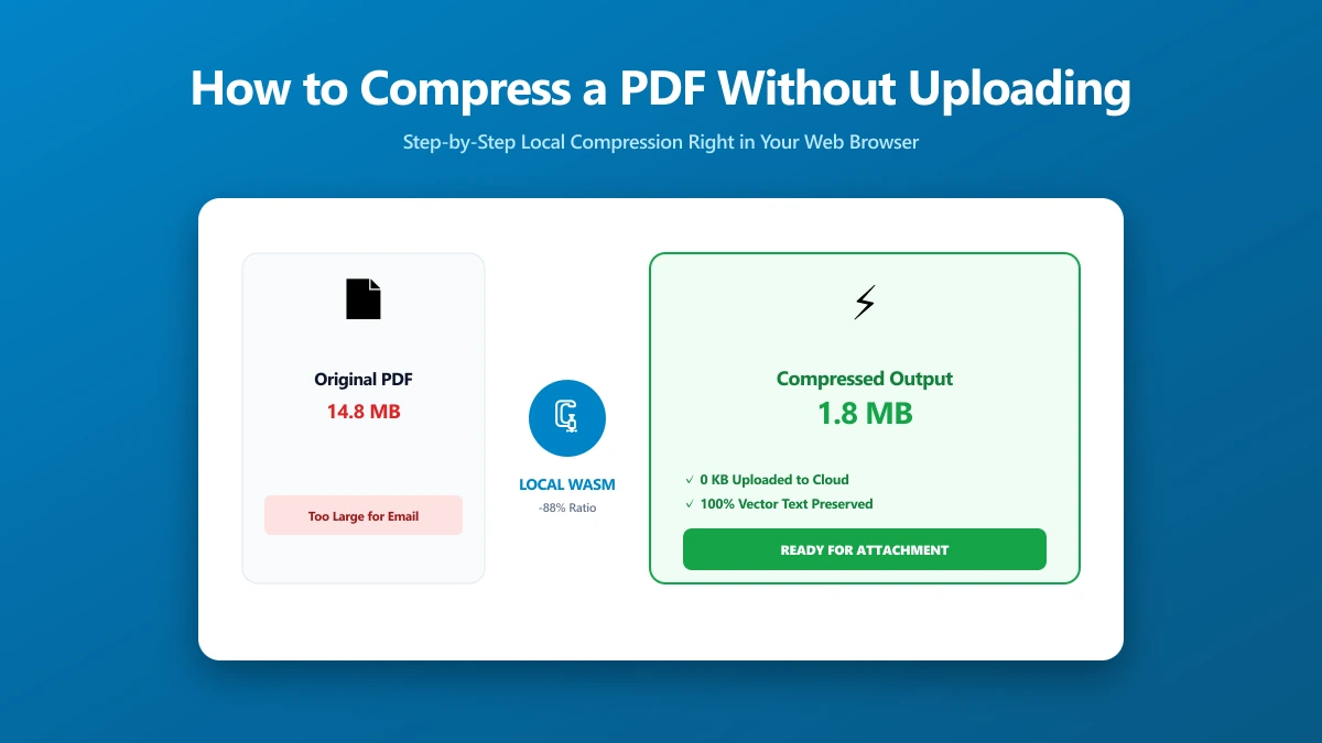 How to Compress a PDF Without Uploading It (Step by Step) | ImagePDF.Tools