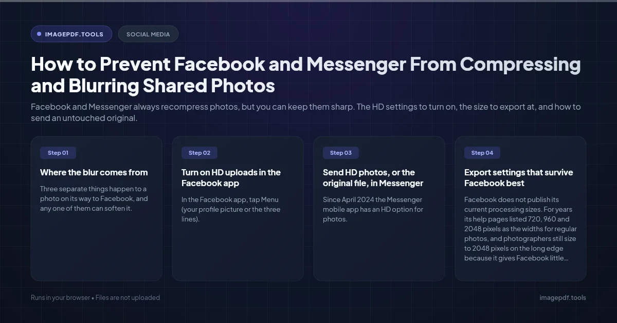 How to Prevent Facebook and Messenger From Compressing and Blurring Shared Photos | ImagePDF.Tools