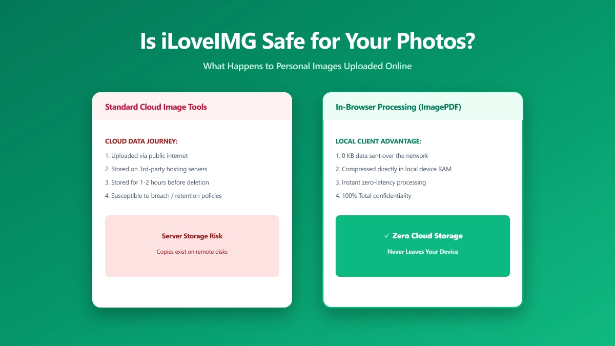 Is iLoveIMG Safe? What Actually Happens to Your Photos When You Upload Them | ImagePDF.Tools