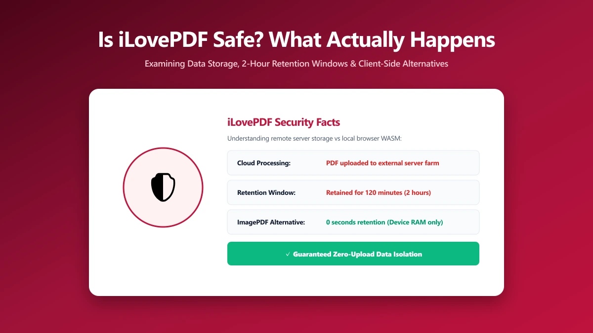 Is iLovePDF Safe? What Actually Happens to Your PDF | ImagePDF.Tools