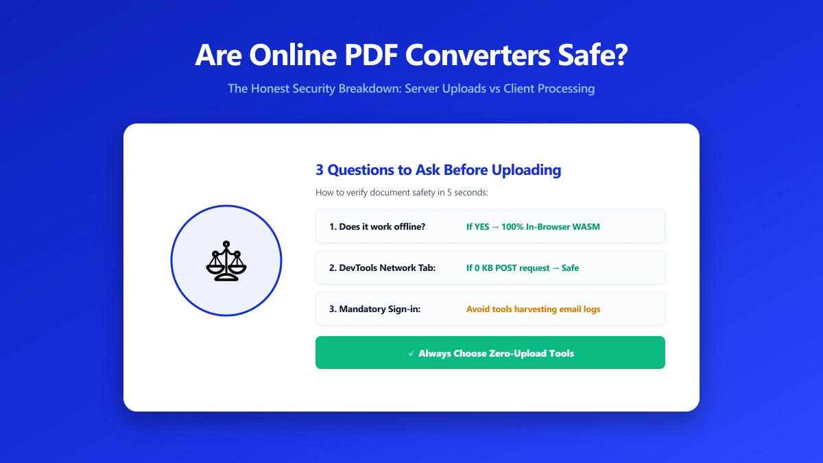 Are Online PDF Converters Safe? The Honest Answer | ImagePDF.Tools