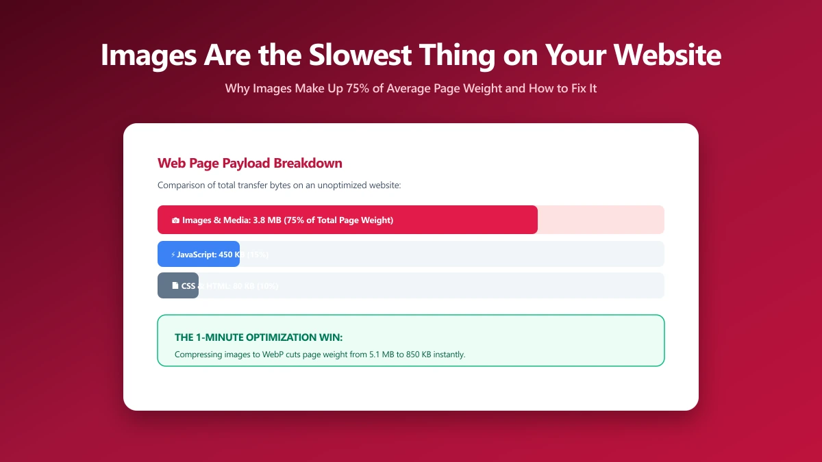 Your Images Are Probably the Slowest Thing on Your Website | ImagePDF.Tools
