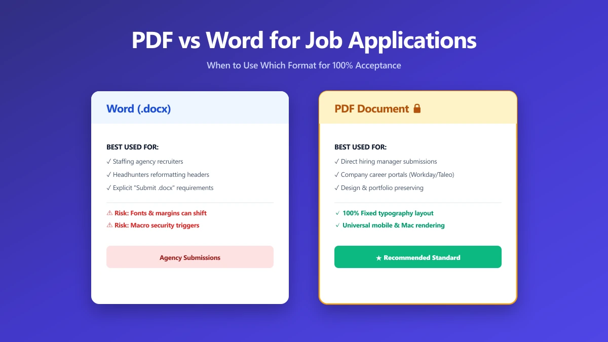 Should I Use PDF or Word for Job Applications? | ImagePDF.Tools