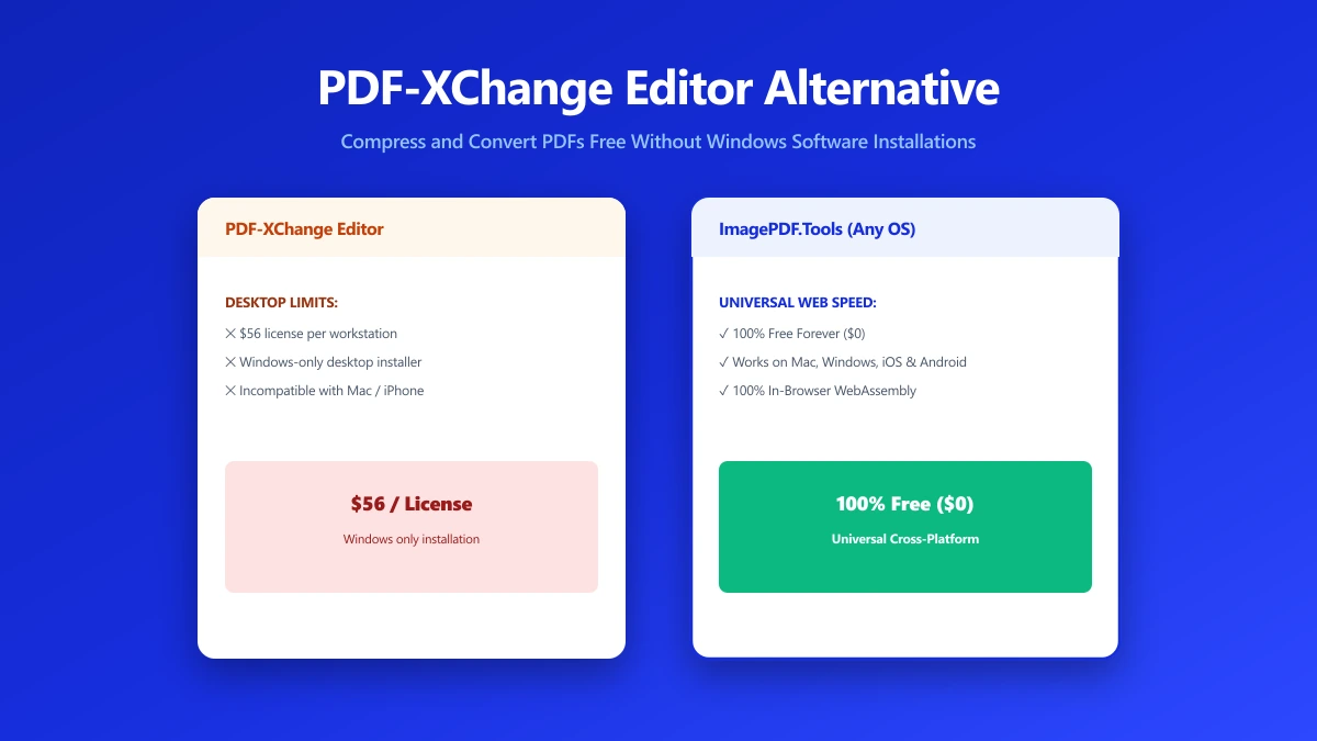 PDF-XChange Editor Alternative: Compress a PDF Without Installing Anything | ImagePDF.Tools