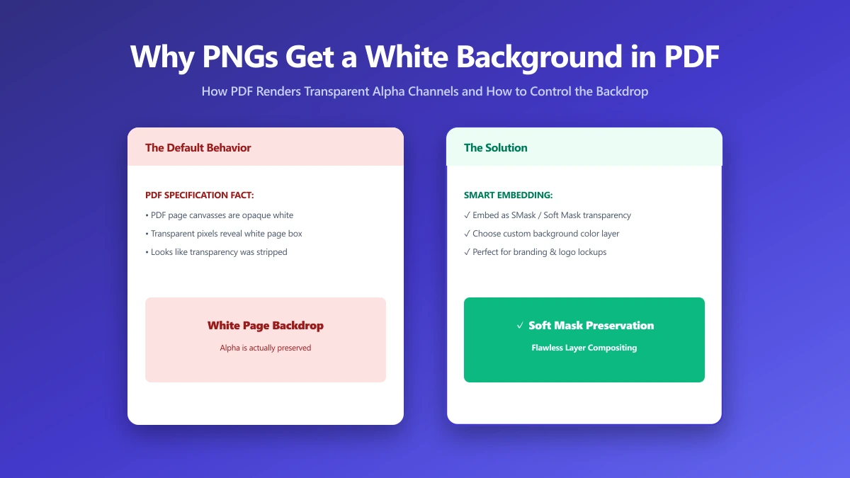 Why Your PNG Gets a White Background When You Convert It to PDF (and How to Fix It) | ImagePDF.Tools