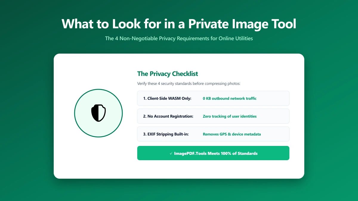 What to Look for in a Private Image Compression Tool | ImagePDF.Tools