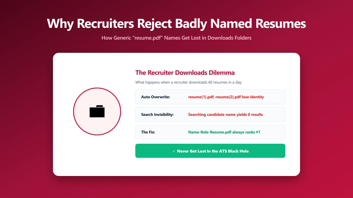Why Recruiters Reject Poorly Named Resume Files | ImagePDF.Tools