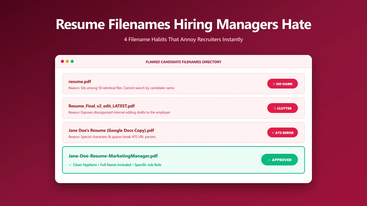 What Resume File Names Do Hiring Managers Hate? | ImagePDF.Tools