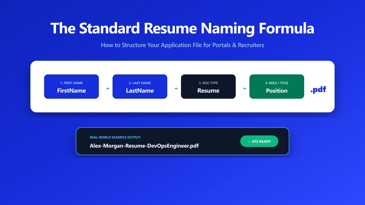 What's the Professional Way to Name Your Resume? | ImagePDF.Tools