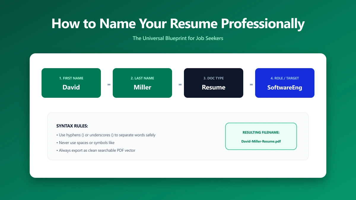 How to Name Your Resume File Professionally | ImagePDF.Tools
