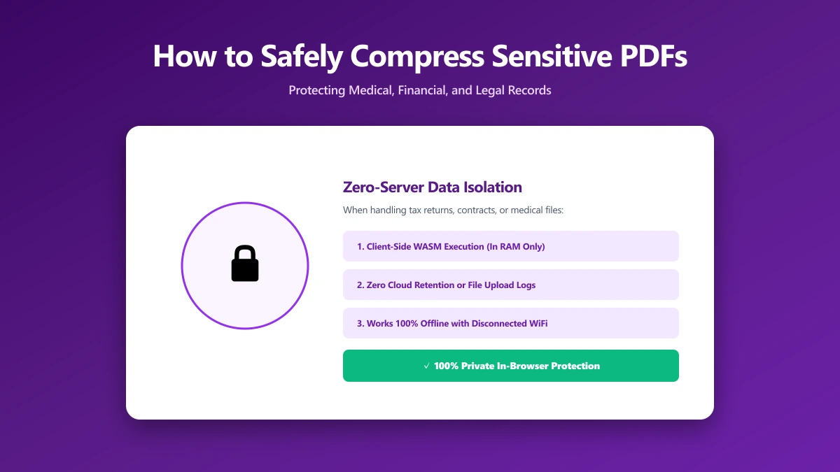 How to Safely Compress Sensitive PDF Documents | ImagePDF.Tools