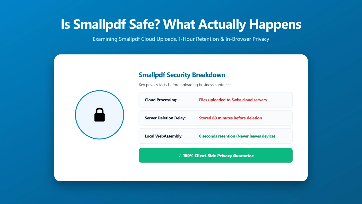Is Smallpdf Safe? What Happens to Your File When You Upload It | ImagePDF.Tools