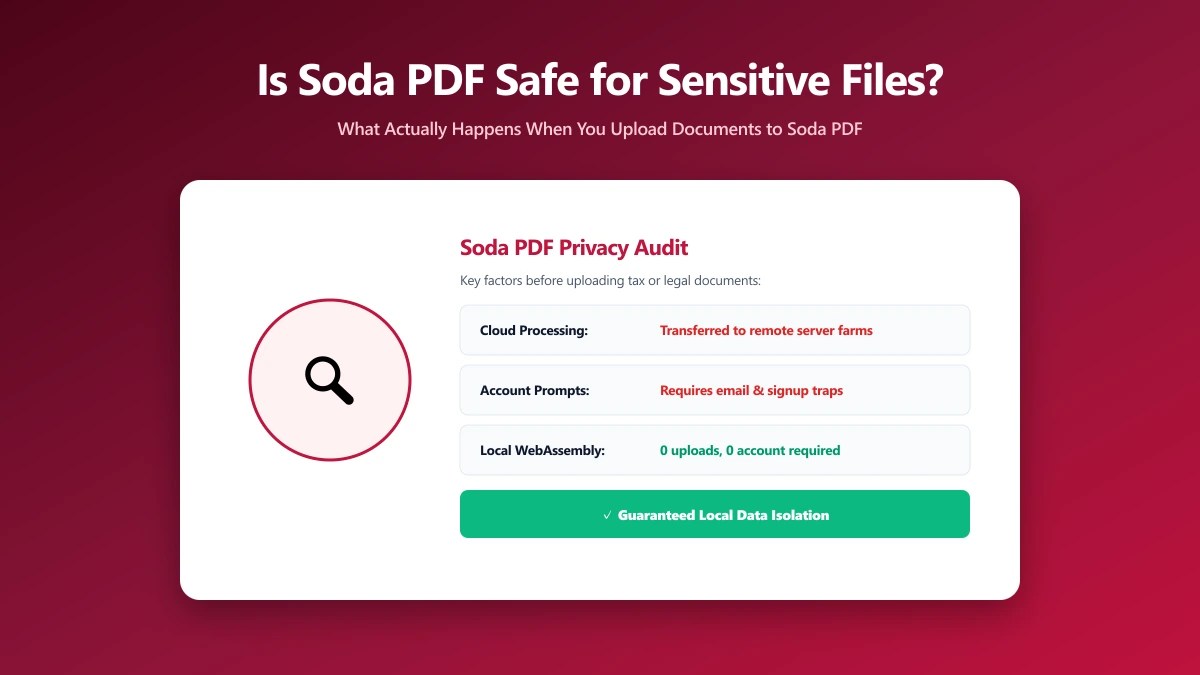 Is Soda PDF Safe? What Happens to Your File When You Upload It | ImagePDF.Tools