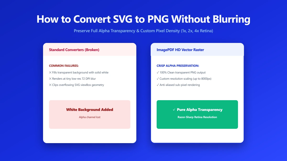 How to Convert SVG to PNG Without Losing Transparency or Going Blurry | ImagePDF.Tools