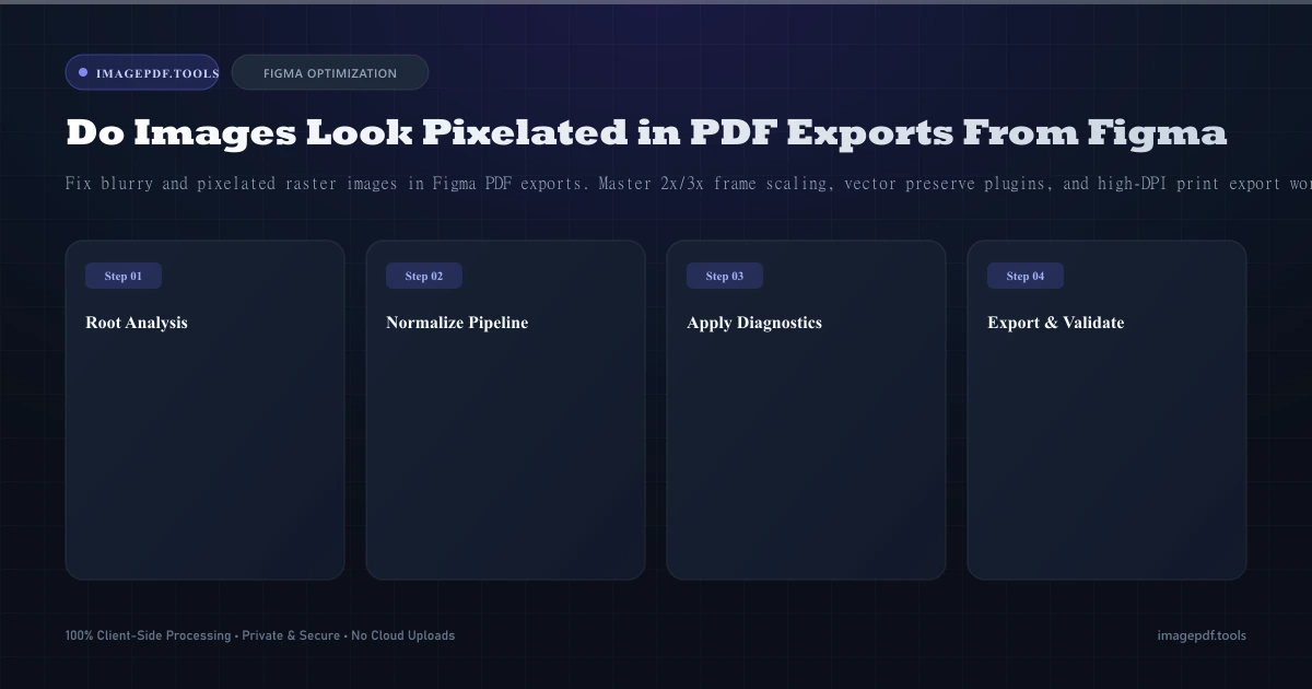 Why Do Images Look Pixelated in PDF Exports From Figma? (Fix Guide) | ImagePDF.Tools