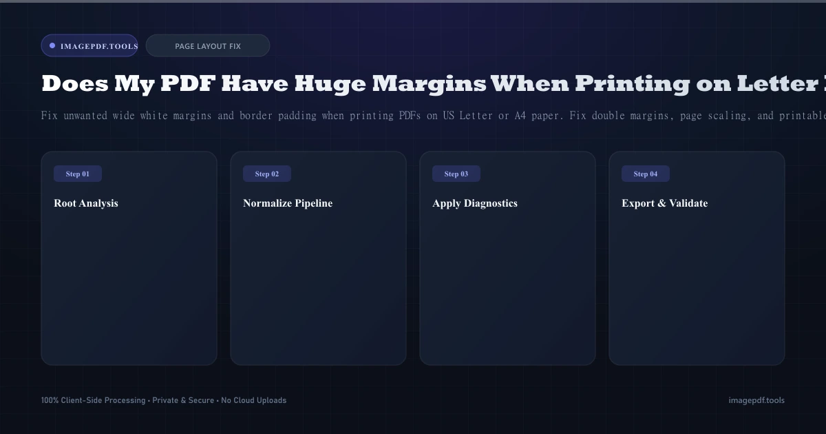 Why Does My PDF Have Huge Margins When Printing on Letter Paper? (Fix) - Infographic Guide | ImagePDF.Tools