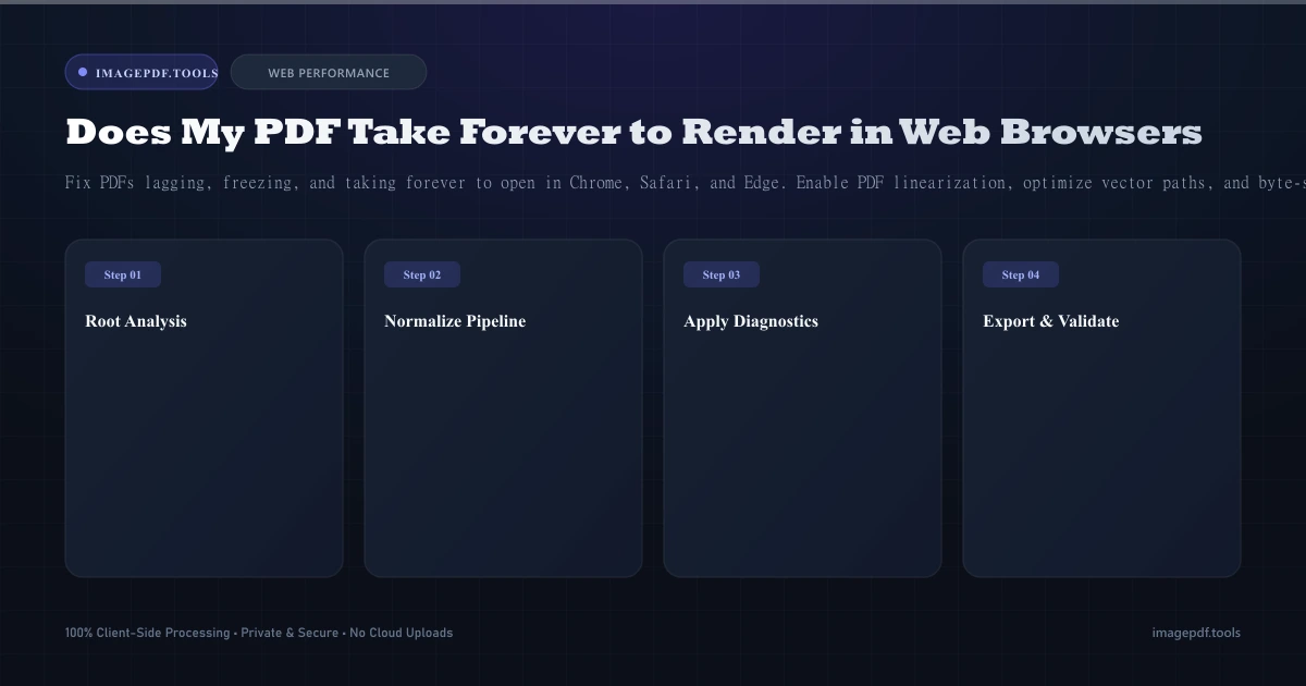 Why Does My PDF Take Forever to Render in Web Browsers? (Fix Guide) | ImagePDF.Tools