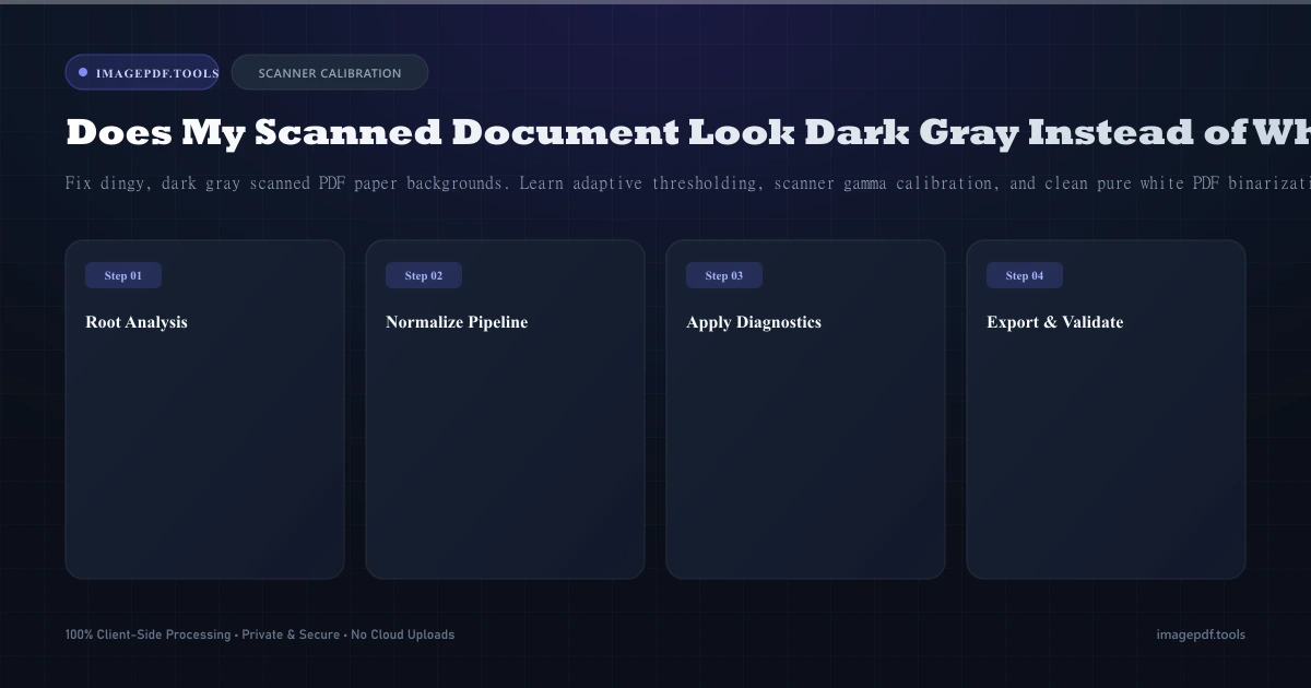 Why Does My Scanned Document Look Dark Gray Instead of White? (Fix) | ImagePDF.Tools